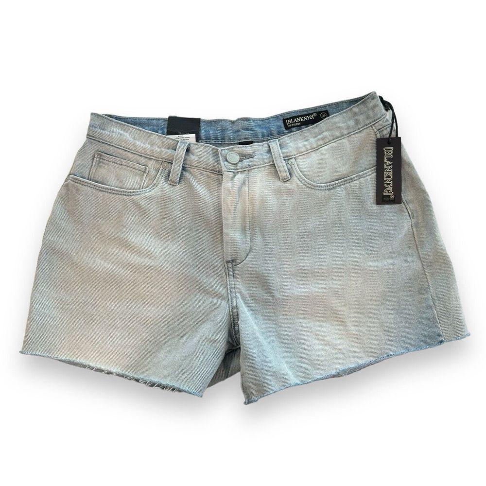 NWT Blank NYC The Fulton Roll Up Denim‎ Shorts Size 30 Womens